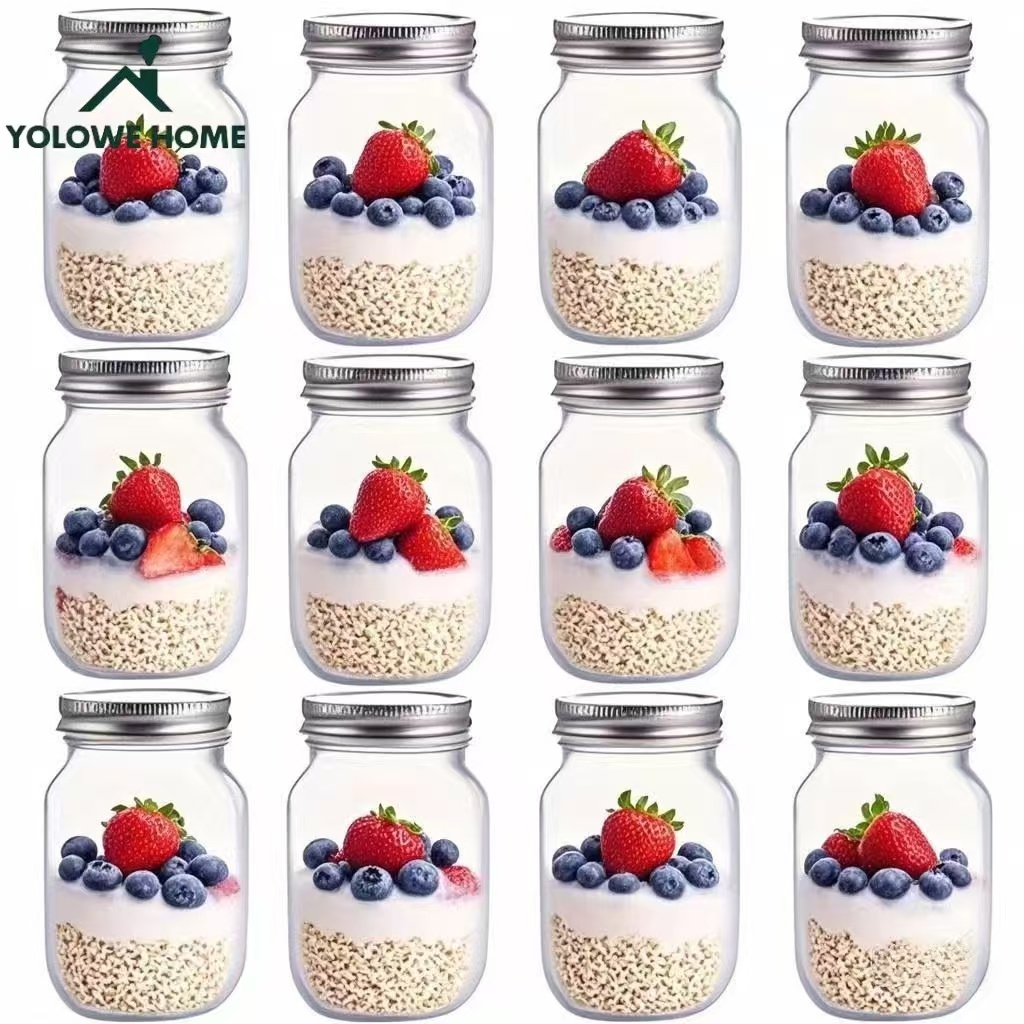 Mason Jar 8Oz - 6 pièces, 12 pièces, 500 ml/16