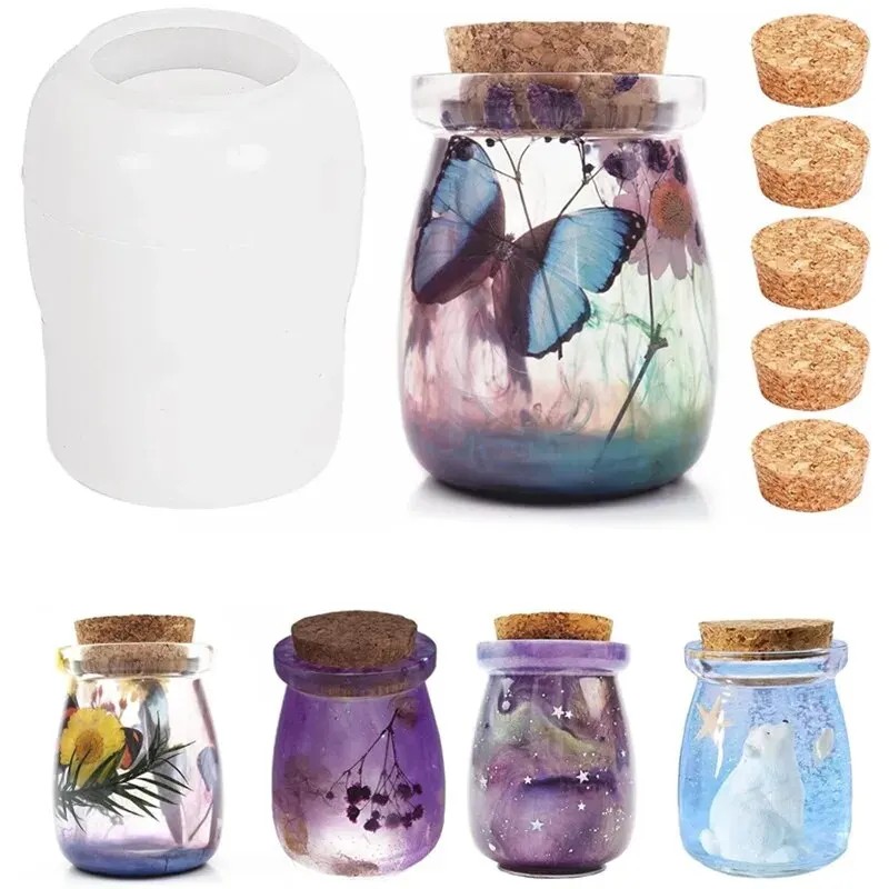 Candle Making Supplies Jars - Moule en silicone DIY pour petit