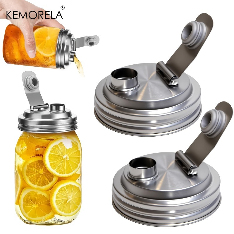 Mason Jar 8Oz - Lot de 1 ou 2 couvercles