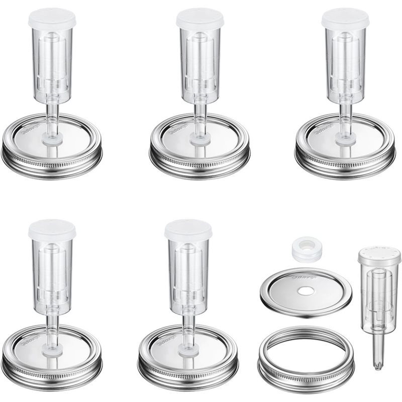 Mason Jar 8Oz - Couvercles de fermentation DTEW pour bocaux