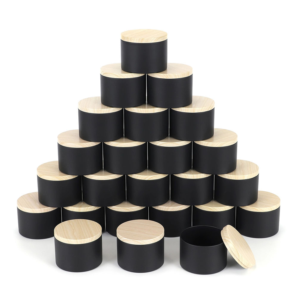 Pots de bougies noirs de 4oz,  - Candle Making Supplies Jars avis et prix