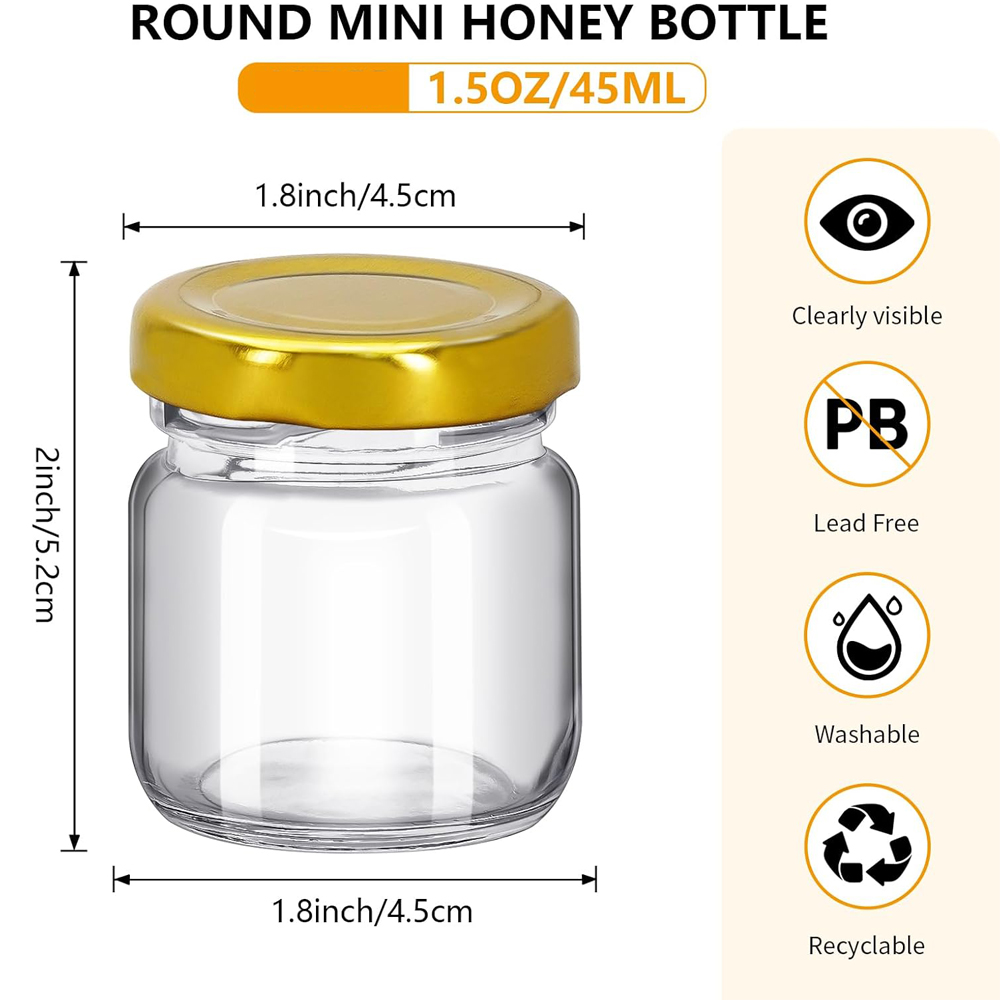 Mini pots à miel ronds transpa - Mason Jar 8Oz avis et prix