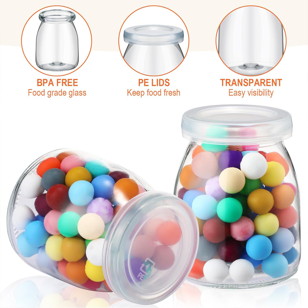 10 pots à yaourt transparents  - Mason Jar 8Oz avis et prix