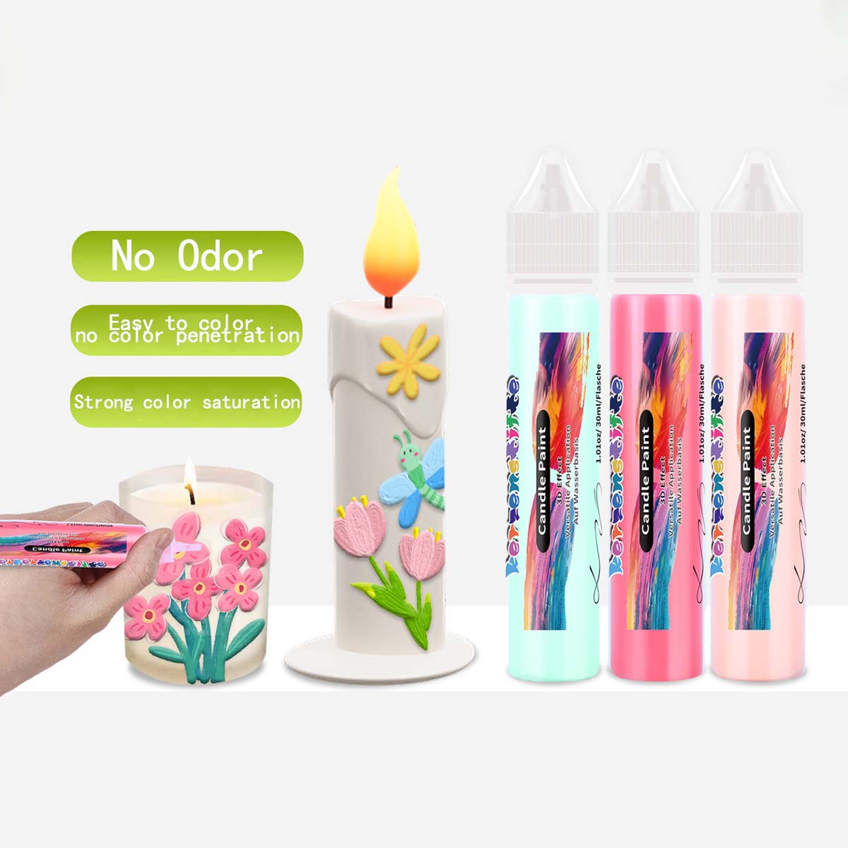 Stylo à bougie avec fil à croc - Candle Glass Supplies avis et prix