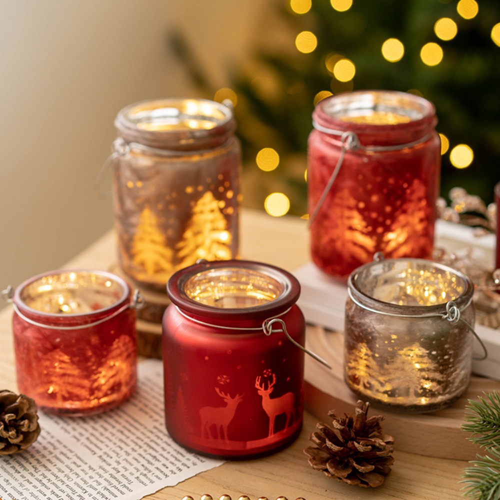 Bougeoir de Noël en verre galv - Candle Glass Supplies avis et prix