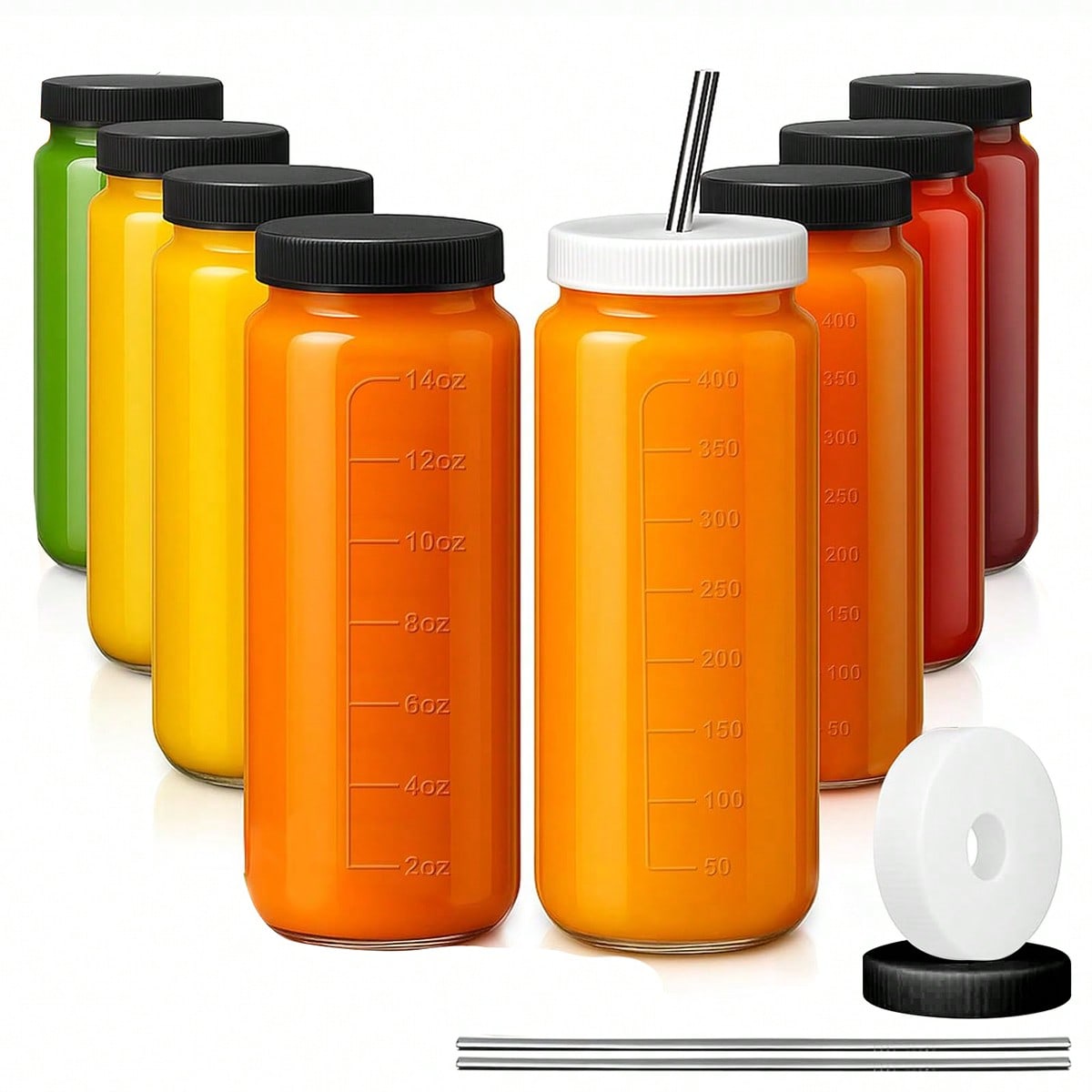 Lot de 8 bouteilles en verre p - Mason Jar 8Oz avis et prix