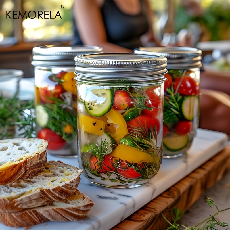 KEMORELA Mason pots 350ML avec - Mason Jar 8Oz avis et prix