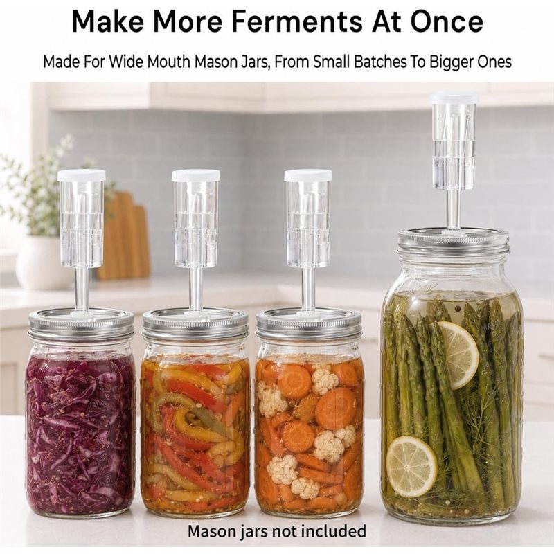 Couvercles de fermentation DTE - Mason Jar 8Oz avis et prix